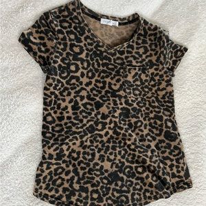 Kids Cheetah Print Shirt with Pocket